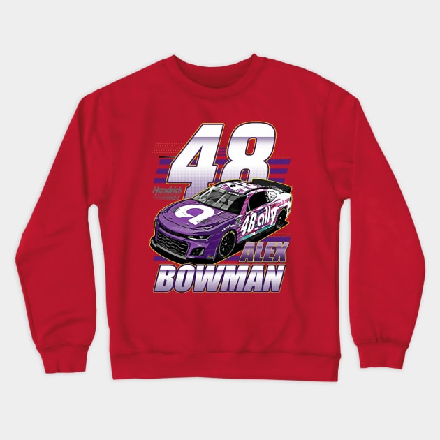 Alex Bowman 48 Crewneck Sweatshirt by Erianna Bee